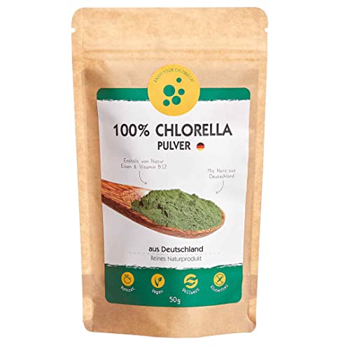 Chlorella aus Deutsche Anbau | Glasrohrensystem | 100% reines Algen Pulver (1000)