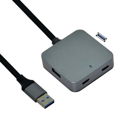 VALUE USB3.2 Gen1 Hub 2xA+ 2xC mit Verlängerungskabel 5m (12.99.1124)