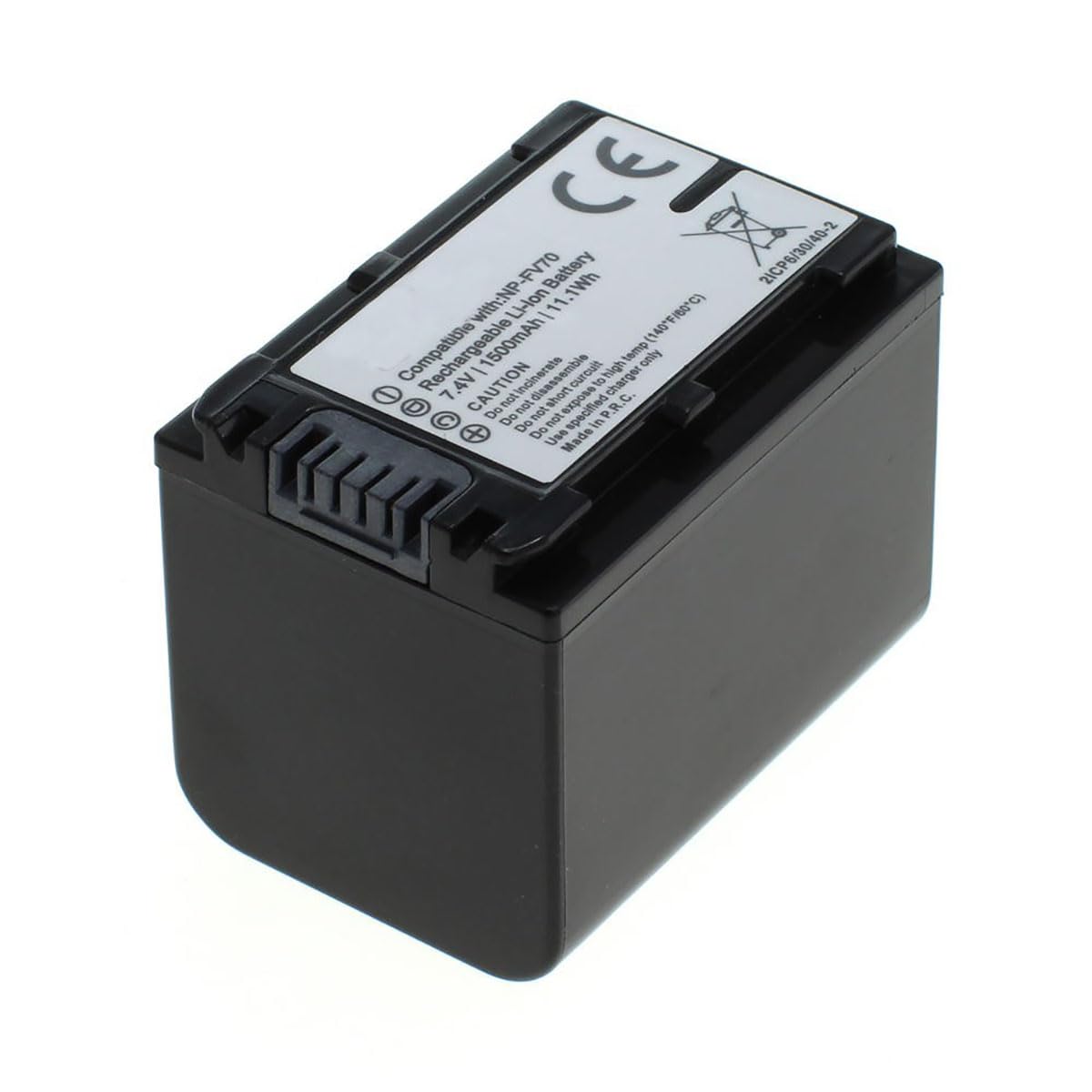 MobiloTec Akku kompatibel mit Sony HDR-CX280E, Li-Ion 1500 mAh, Batterie