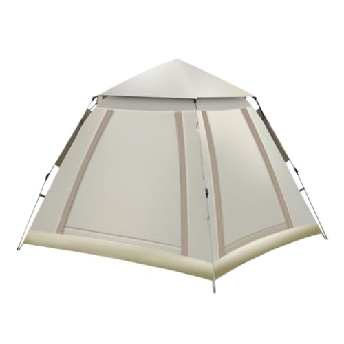 Zelt Tragbares Outdoor-Zelt, Vollautomatisches Schnellöffnungszelt, Silberbeschichteter Sonnenschutz Und Wasserdichtes Campingzelt Zelte (Color : White, Size : B)