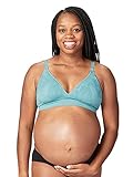 Cake Maternity Damen Freckles Recycled Wire Free Nursing Bra for Breastfeeding Plunge-BH, Teal, S