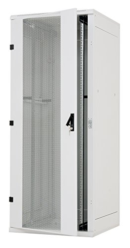 Triton 19" Serverschrank 22HE, 800x1000mm, Gittertür Beidseitig, Lichtgrau