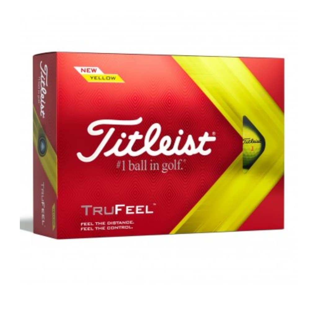 Titleist TRUFEEL Golfkugeln, Erwachsene Unisex, Gelb, Einheitsgröße