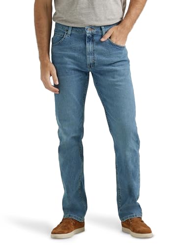 Wrangler Herren Authentics Mens Classic Regular-Fit Jeans, Vintage Blue Flex, 33W / 32L