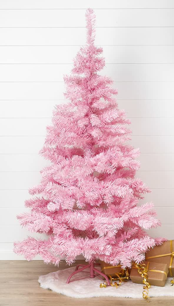 Weihnachtsbaum IN PINK 150 cm Christbaum/Tannenbaum AUS Kunststoff MIT STÄNDER