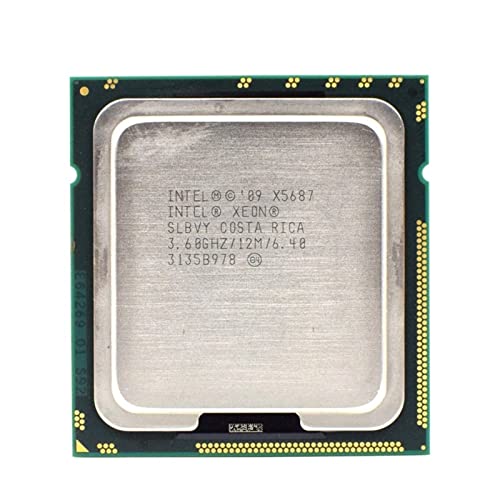 MovoLs CPU-Prozessor kompatibel mit X5687 3,6 GHz 12 MB Quad-Core 6,4 GT/s LGA 1366 SLBVY Verbessern Sie die Laufgeschwindigkeit des Compute