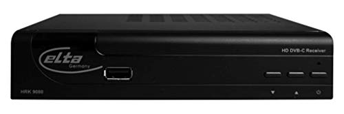 Elta Full HD digitaler Kabelreceiver HRK9080 (DVB-C, HDMI, Full HD 1080p, SCART, USB 2.0, LAN, Fernbedienung)
