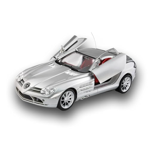 Cartronic RC Fahrzeug Mercedes-Benz SLR McLaren - ferngesteuertes Auto - Spielzeug-PKW 1:12 Silber - Remote Control car für Kinder ab 8 Jahren