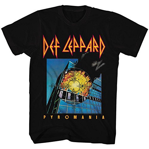 Def Leppard - Herren Pyromania-T-Shirt, Large, Black