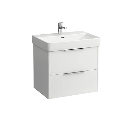 Laufen Base Waschtischunterschrank, 2 Schubladen, für Waschtisch 810964; Farbe: Snow (weiß matt)