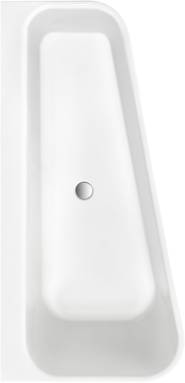 Ottofond Badewanne Pino rechts 155x75x46,5 cm, weiß, Modell A
