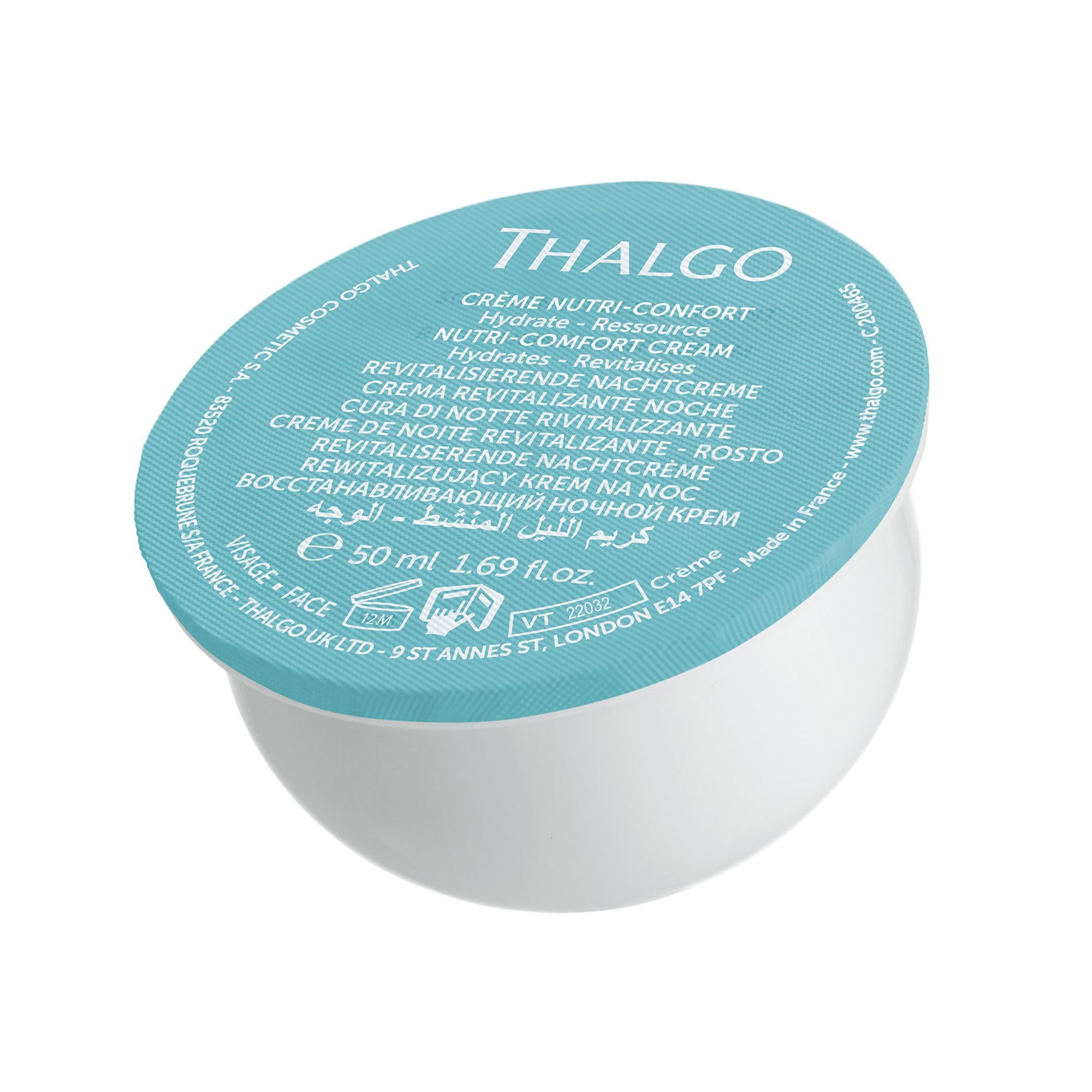 THALGO Sanfte Nutri-Comfort-Creme Cold Cream Marine 2.0, 50ml (Nachfüllkapsel)