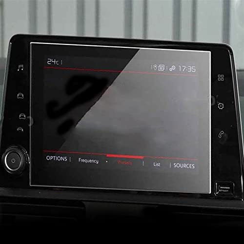 REXGEL Bildschirmschutz Autoradio-Navigations-Touchscreen-Schutzfolie Für Citroen Für Berlingo 2019 Gehärtetes Glas, Kratzfeste Schutzfolie