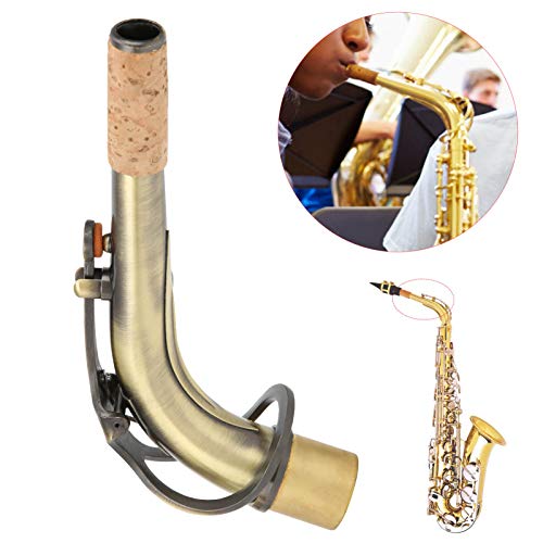 Tenorsaxophonhals, 2.45CM Altsaxophon Sax Bend Neck, Saxophonliebhaber für Altsaxophon Saxophon Zubehör Saxophonreparatur(Bronze)