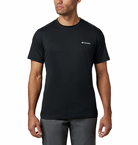 Columbia Herren Kurzarm T-shirt, ZERO RULES SHORT SLEEVE SHIRT, Schwarz (Black), L