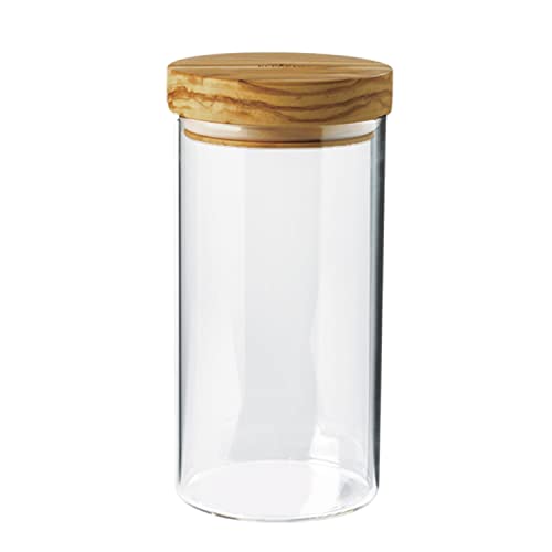 Bérard Vorratsglas mit Olivenholzdeckel, 900 ml, 20 cm