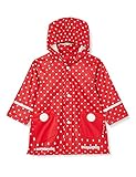 Playshoes Wind- und wasserdicht Regenmantel Regenbekleidung Unisex Kinder,rot Punkte,140