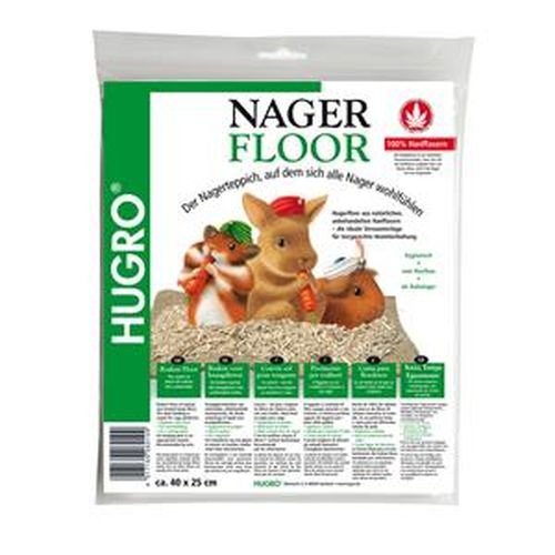 Hugro Nagerfloor Hanfmatte Standard 40x25cm, 4er Pack (4 x 180 g)
