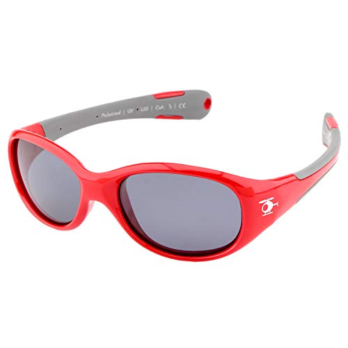 ActiveSol BABY-Sonnenbrille | JUNGEN | 100% UV 400 Schutz | polarisiert | unzerstörbar aus flexiblem Gummi | 0-2 Jahre | 18 Gramm (L, Chopper)