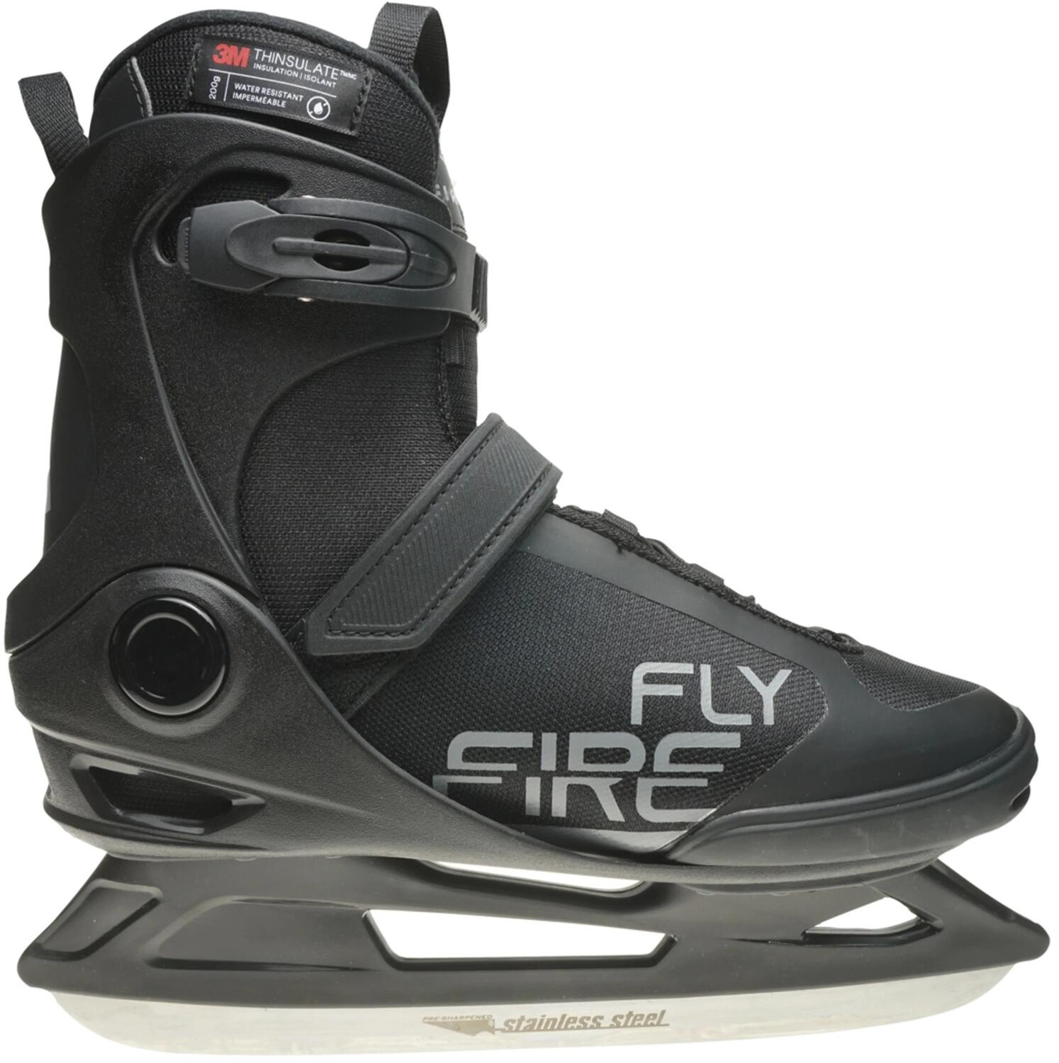 Firefly Herren Phoenix III Eishockeyschuhe, Black/Grey, 42