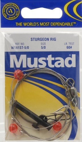 Mustad STRGEONRIG 5/0 2HK60LB STLEADE