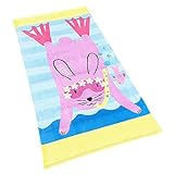 PING Strandtuch Baumwolle Handtuch Badetuch Groß 160×80cm für Kinder Jungen Mädchen Erwachsene für Reise Strand Schwimmen Camping Yoga Hase Bedruckt