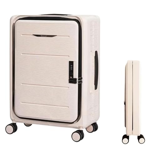 IRYZE Koffer Reisekoffer Faltbare Koffer, Verstellbarer Trolley, Handgepäck, Vorne Offener Koffer Trolley Boardcase (Color : D, Size : 20 in)
