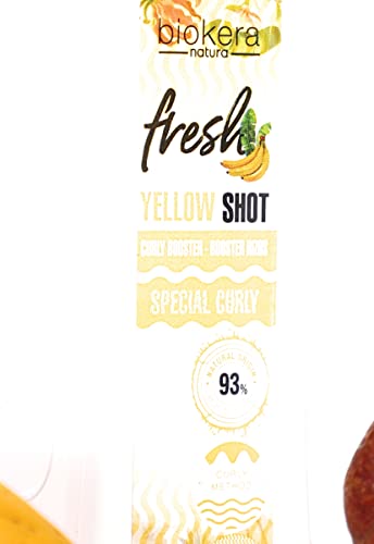 SALERM Curly Booster Yellow Shot - Curly Booster Yellow Shot - 300 ml - Biokera Fresh - Definierte Locken - tiefe Feuchtigkeit des Haares - Natürlicher Halt - Frei von Sulfaten und Parabenen - Vegan