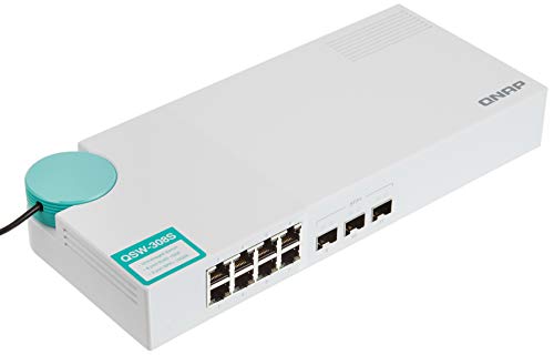 Buffalo Qsw-308S-US 10-GbE Switch mit 3-Port 10G TVS-+ und 8-Port Gigabit ungemanaged Switch