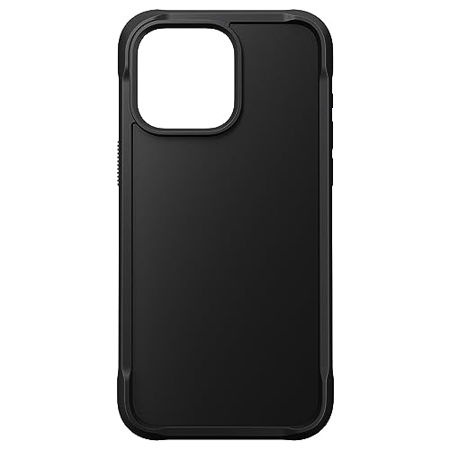 NOMAD Rugged Case | für iPhone 15 Pro Max | Schutzhülle aus Polycarbonat mit TPU-Bumper | Matte PET-Rückseite | MagSafe-kompatibel | Shadow