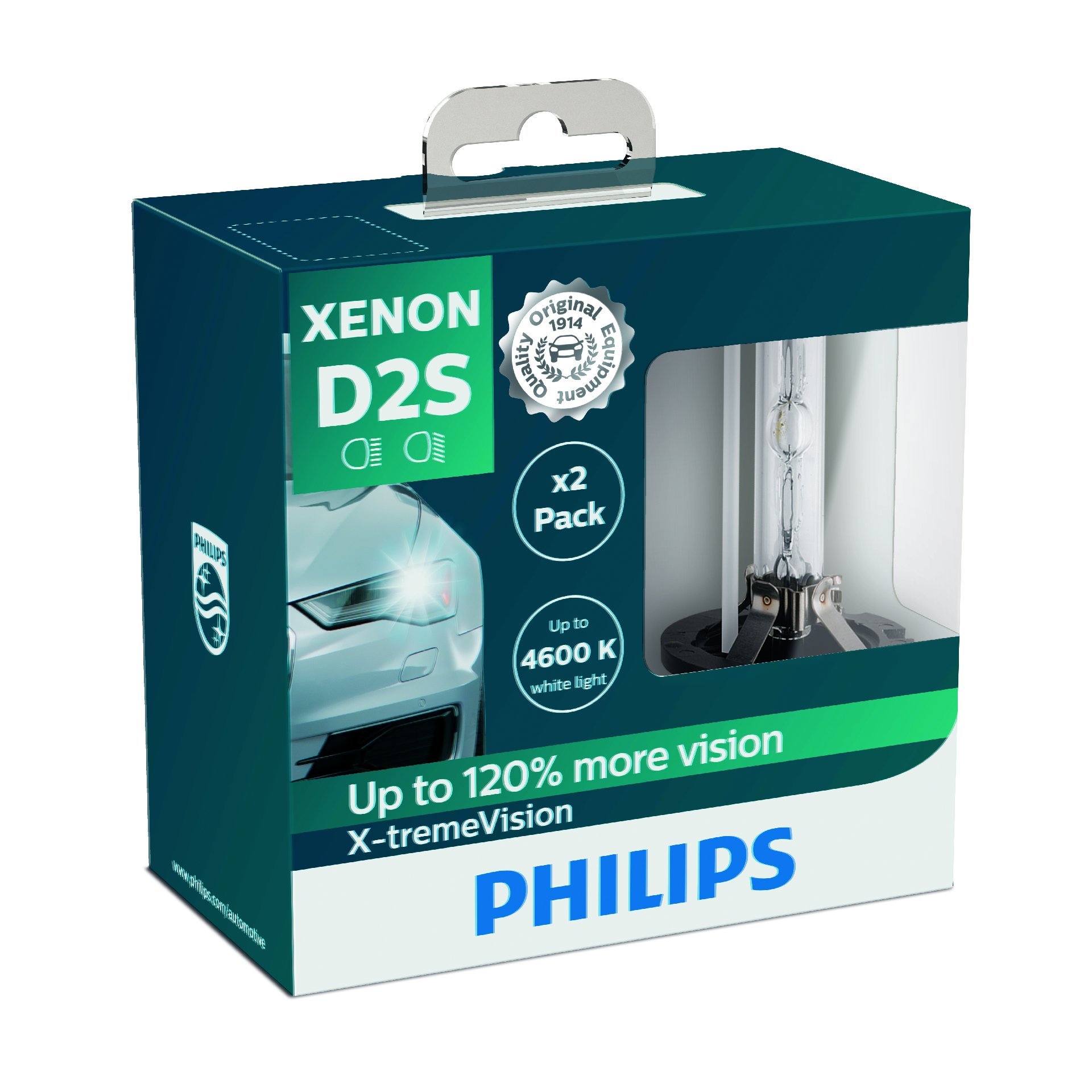 Philips 85122XVS2 Xenon-Scheinwerferlampe X-tremeVision D2S, Doppelset