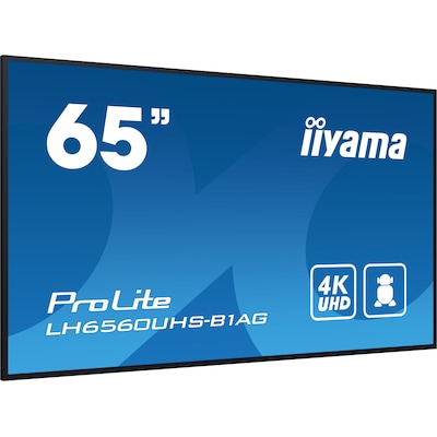 Iiyama DS LH6560UHS 163.9cm VA 24/7 64.52/3840x2160/3xHDMI/2xUSB/RJ45 - Flachbildschirm (TFT/LCD) - 163,9 cm - RJ-45 [Energieklasse F] (LH6560UHS-B1AG)