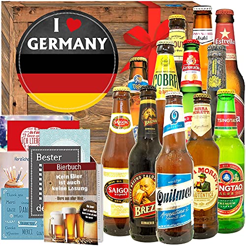 I love Germany - 12 Biere aus aller Welt - Deutschland Geschenk