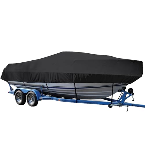 Premium Boot Persenning, 11-27Ft Premium Boot Persenning 210D Oxford-Tuch Boot Schutz Plane Abdeckung Passend für V-Hull, Tri-Hull, Bass Boats, Pro-Style Cover,21 * 24FT=732 * 300CM