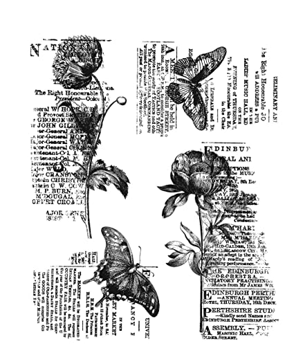 Botanic College Stempel für Kartenherstellung, Scrapbooking und gemischte Medien, CMS447, Grau, Einheitsgröße