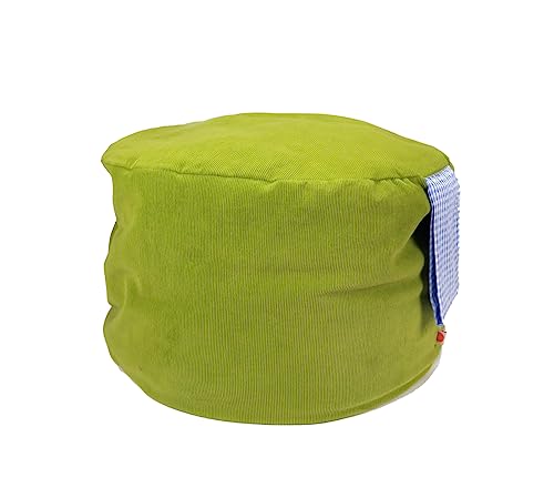 Sitzpouf für Kinder, Kord (grün)