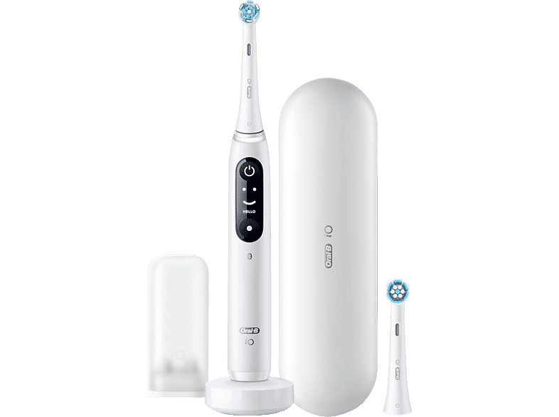ORAL-B iO 8N Elektrische Zahnbürste White Alabaster, Reinigungstechnologie: Mikrovibrationen