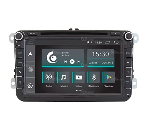 Costum fit Autoradio für Volkswagen Android GPS Bluetooth WiFi Dab USB Full HD Touchscreen Display 9" Easyconnect