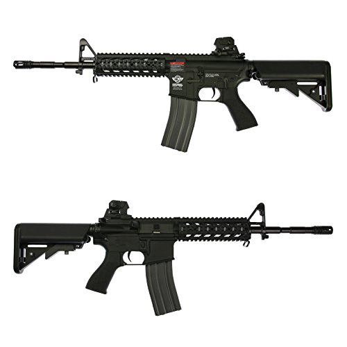 OpTacs Softair - G&G Armament M4 CM16 Raider-L - Airsoft Gewehr Semi- und Vollautomodus 0,5 Joule Air Soft 6mm BB