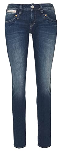 Herrlicher Damen Piper Slim Cashmere Touch Denim Jeans, Redemption L30, W32/L30