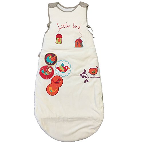 Babycalin Schlafsack für größere Kinder, verstellbar, 80–100 cm, Kollektion Nelson, Ecru