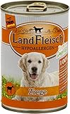 LANDFLEISCH Hundenassfutter »Hypoallergen Ziege«, 12 Dosen á 400 g