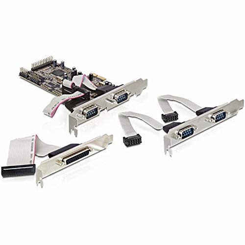 Delock PCI Express Karte > 4 x Seriell, 1 x Parallel