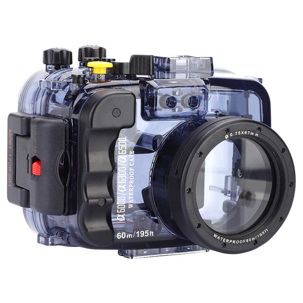EBTOOLS Unterwasser Gehäuse Kamera 60m 195ft Unterwassertauchen wasserdichte Gehäusekasten Ersatz für Sony A6000 / A6300 / A6500