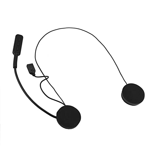 Bewinner Motorrad Helm Headset Bluetooth Gegensprechanlage Headset, Handy Kopfhörermotorradsturzhelm Kopfhörer mit Mikrofon für Anruf/Musik for GPS/Music Call Control/Cycling/Skiing Default
