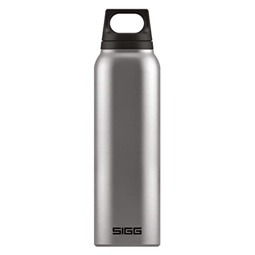 SIGG Hot & Cold Brushed Thermo Trinkflasche (0.5 L), schadstofffreie und isolierte Trinkflasche, auslaufsichere Thermo-Flasche aus Edelstahl