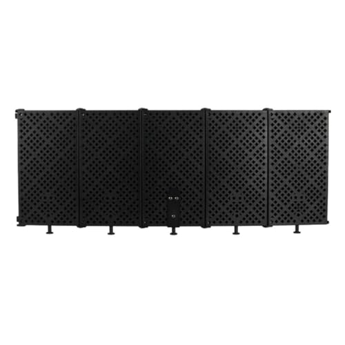 Sharplace Einstellbare Mikrofon Schild Isolation Reflexion Filter Tragbare Vocal Booth 5 Panel Design