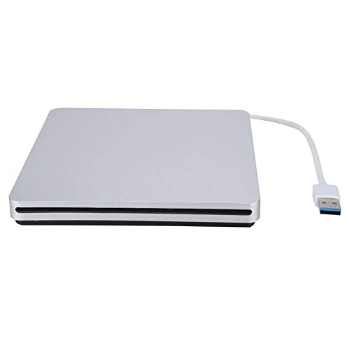 Garsent Externes CD-DVD-Laufwerk, USB 3.0-Hochgeschwindigkeits-Datenübertragungs-DVD/CD-Brenner Multi Ultra Slim Slot für Mac/Windows