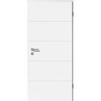 Zimmertür (5505) Straight Line Weiß Wabenkern 73,5 cm x 198,5 cm Anschlag Rechts