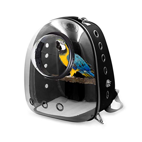 Papageien-Träger-Rucksack, Reisekäfig, atmungsaktiv, transparent